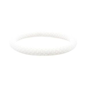 Sashka 8” Extended White Solid Bracelet
